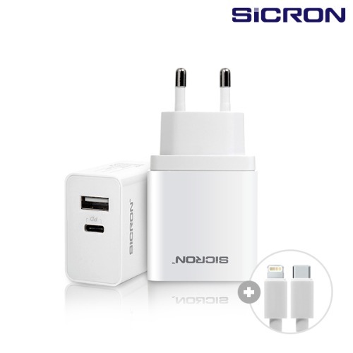 SICRON 32W (MAX) USB PD 퀵차지 3.0 고속 멀티 충전기 EN-858QI8
